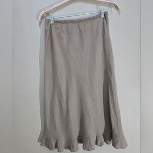 Bryn Walker 100% Linen Skirt [Size Medium] Quiet Luxury Lagenlook
